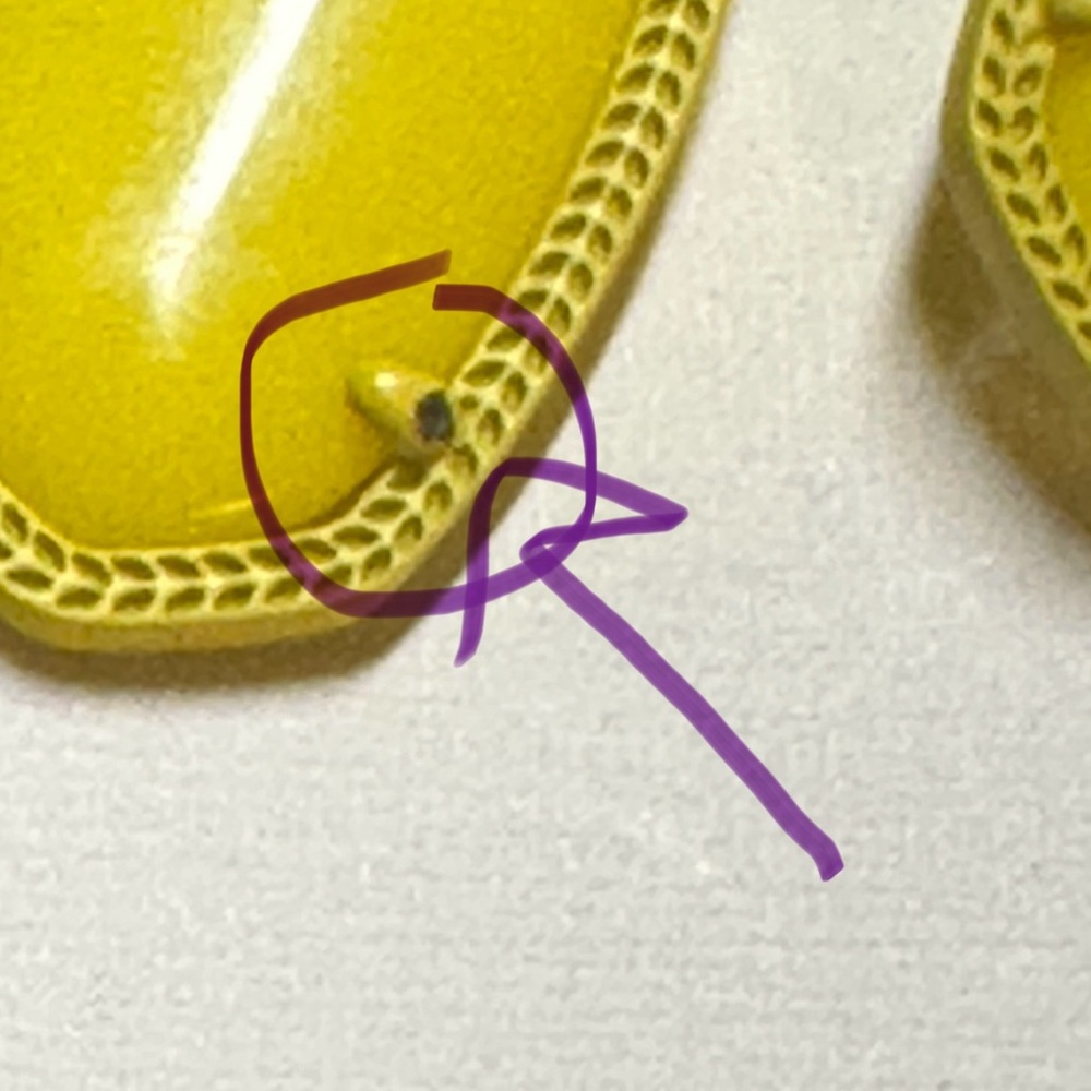 Htf Euc Kendra Scott Prototype Matte Yellow Elles… - image 5